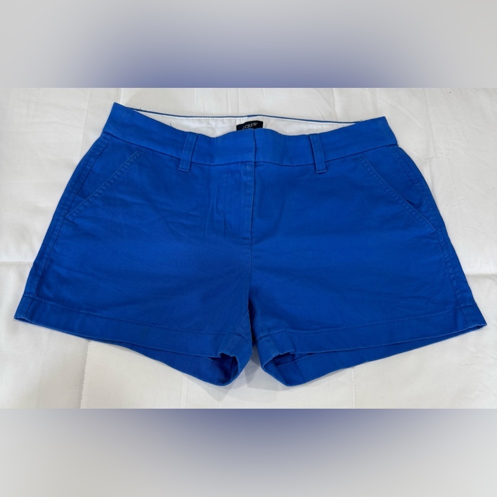 J. Crew Women’s Bright Cobalt Blue Chino Bermuda Shorts
